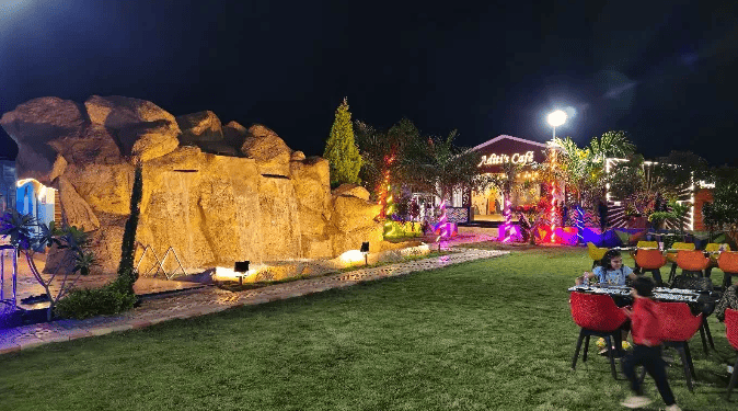 Resort at night